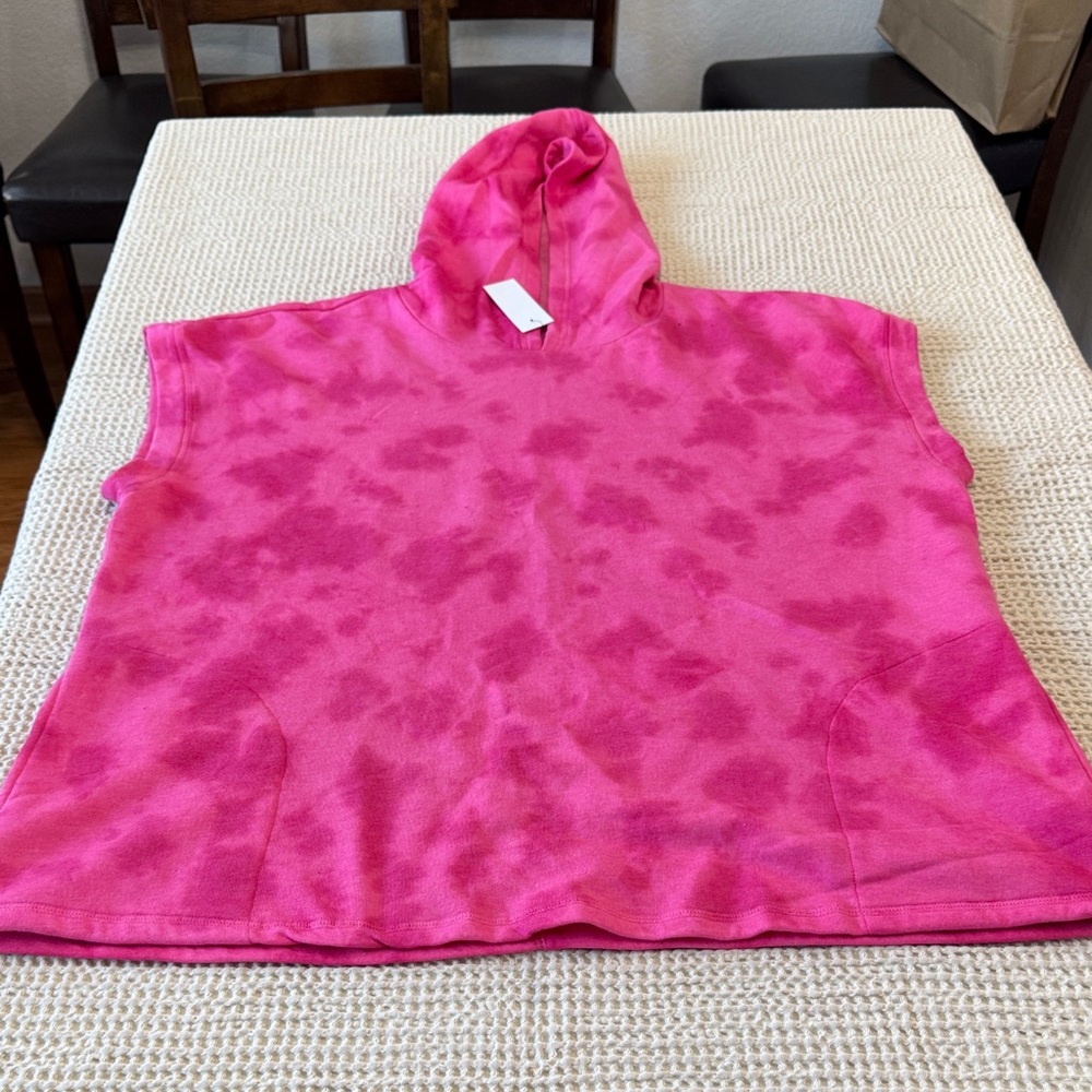 Women’s Plus Size Lane Bryant Livi Active Pink Tie-Dye Hoodie